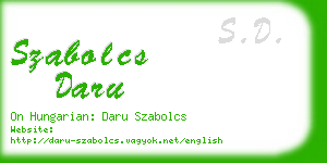 szabolcs daru business card